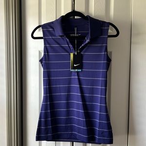 NWT NIKEGOLF Polo XS [Purple & White]